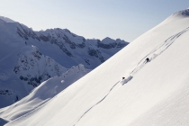 Steep ski slopes