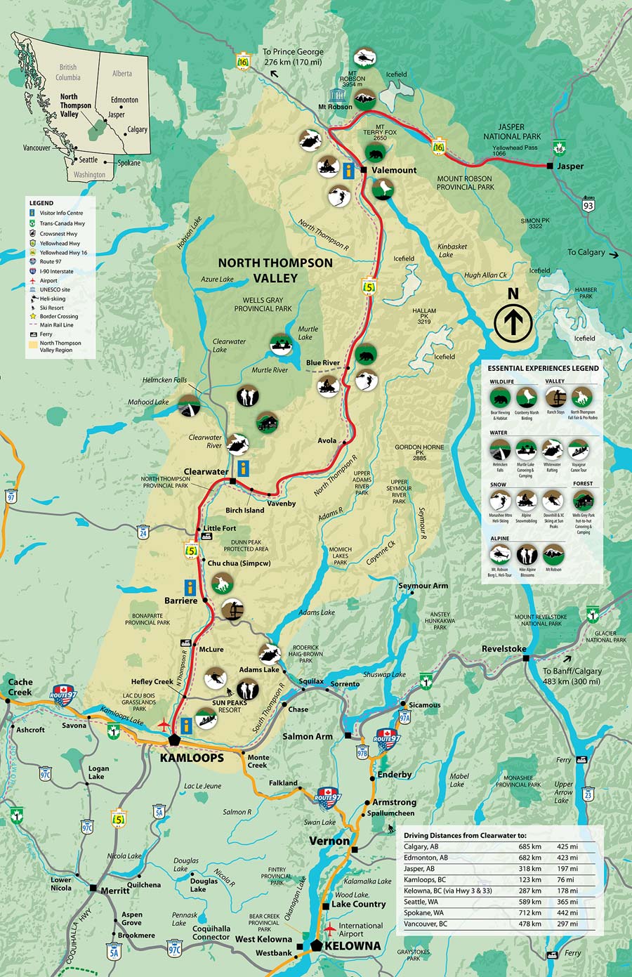The Journey | Directions and maps for British Columbia’s North Thompson ...